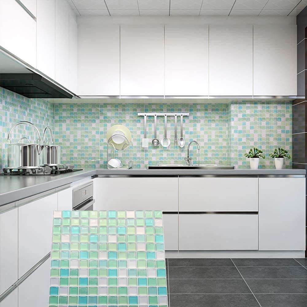 Decorative Wall Tile 3D Peel and Stick Self Adhesive Backsplash Mosaic Tile